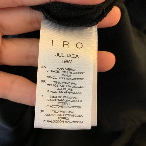 IRO Jumpsuit Black Julliaca One Piece Womens Size 38 - Picture 15 of 16